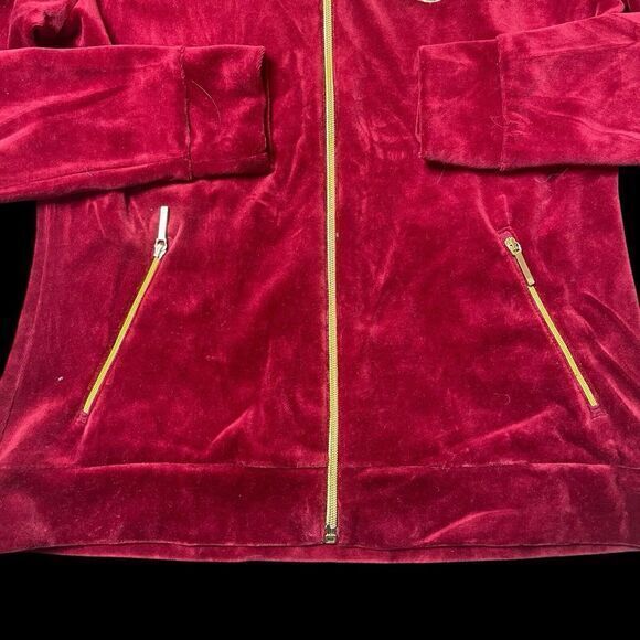 Vintage Lauren Ralph Lauren Velvet Full Zip Jacket Gold Crest‎ Womens PS Velour - Picture 3 of 8